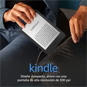 Kindle (versión de 2022) – El Kindle más ligero y compacto, ahora con una pantalla de alta resolución de 6 pulgadas y 300 ppi, y el doble de almacenamiento – Negro