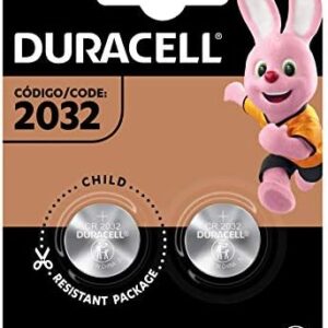 DURACELL – Pilas 2032 Especializada, Baterías CR2032, Pilas de Reloj – Pilas de Moneda – Botón de Litio cr 2032, Paquete Con 2 Pilas