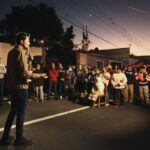 Héctor Magaña entrega obra vial en el barrio de La Magdalena, Tequisquiapan