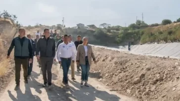 Supervisa Mauricio Kuri avance en la tercera celda del relleno sanitario de Huimilpan