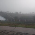 Presencia de neblina en la carretera a Tequisquiapan