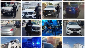 En diversas acciones, POES recupera 18 vehículos con reporte de robo
