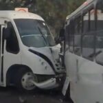 Choque de transportes en la carretera a Tequisquiapan