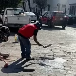 Bacheo emergente en colonias de San Luis Potosí