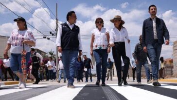 Entrega Luis Nava obra de mejoramiento en la calle Alfonso Ramírez en Tequisquiapan