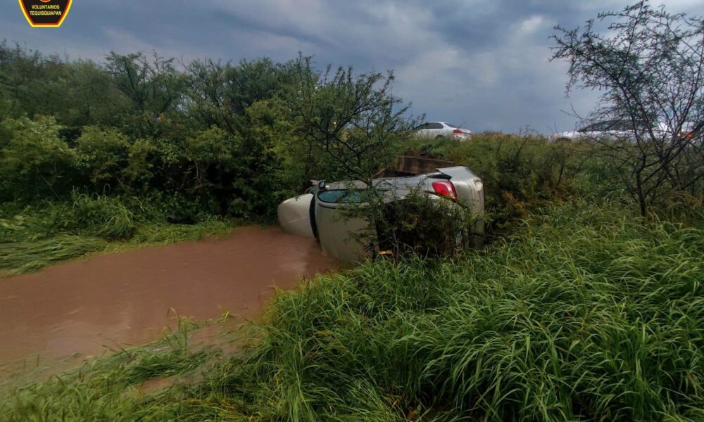 Fuerte accidente múltiple en Tequisquiapan