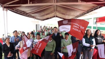 Inician construcción de barda perimetral en el Telebachillerato La Fuente de Tequisquiapan