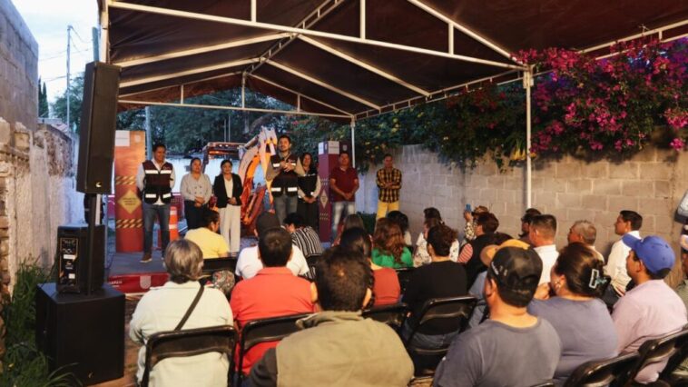 Inician rehabilitación de la calle 25 de Diciembre en la comunidad de La Laja en Tequisquiapan