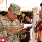 Realizan XV concurso de bandas de guerra y escoltas de Bandera Nacional