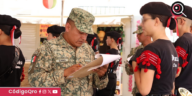 Realizan XV concurso de bandas de guerra y escoltas de Bandera Nacional