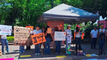 Potosinos protestan por asesinato de Laika y Solovino