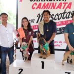 Familias participan en la primera Carrera Caminata con Mascotas en Tolimán