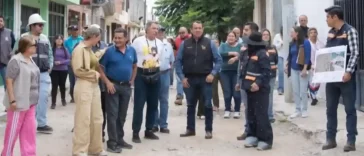 Con una inversión de 3.7 mdp, realizan obra de rehabilitación de calle en Indeco