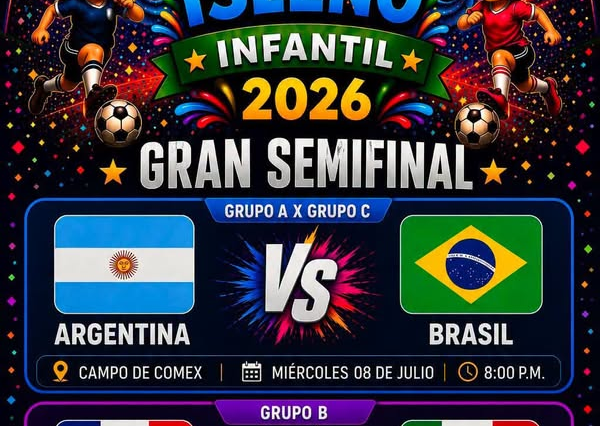 ¡Continúa la emoción del Mundialito Isleño Infantil 2026! Mañana miércoles 8 de julio, las …