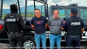Detienen en Tequisquiapan a dos sujetos por robar hospitales y hoteles en Estado de México y Jalisco.