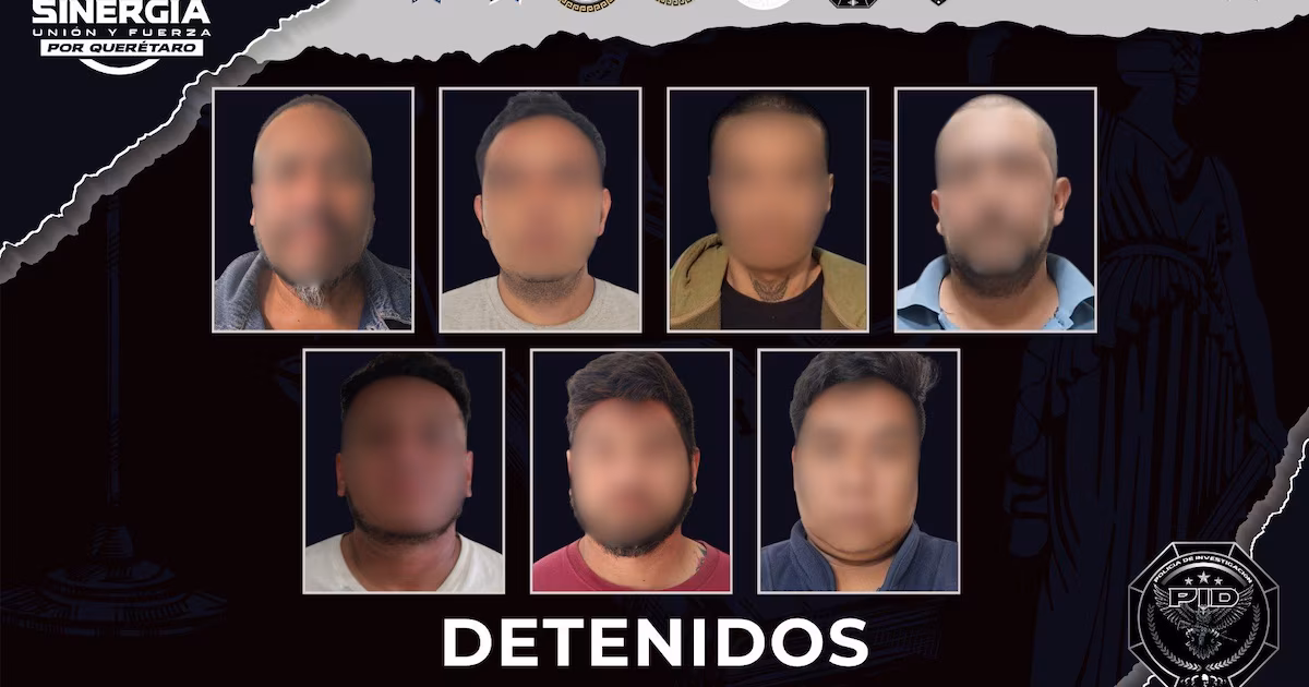 Cateos simultáneos en Querétaro dejan 7 detenidos y decomiso de drogas y armas
